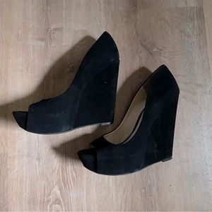 Velvet Wedge High Heels Jessica Simpson pumps